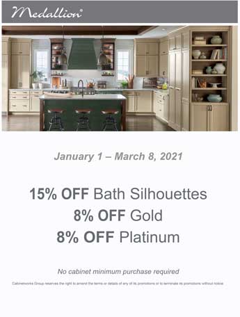 Medallion Cabinetry promotion save