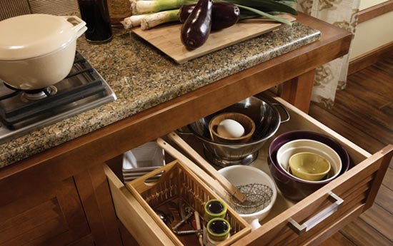 pots and pans deep cabinet drawer