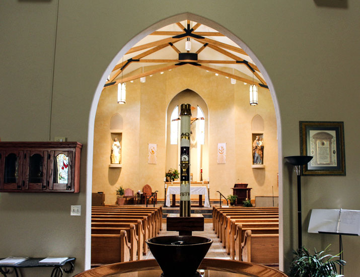 St. Catherine of Siena Catholic Church Sanctuary | Burlington, CO | J. Pekarek, Building Designer