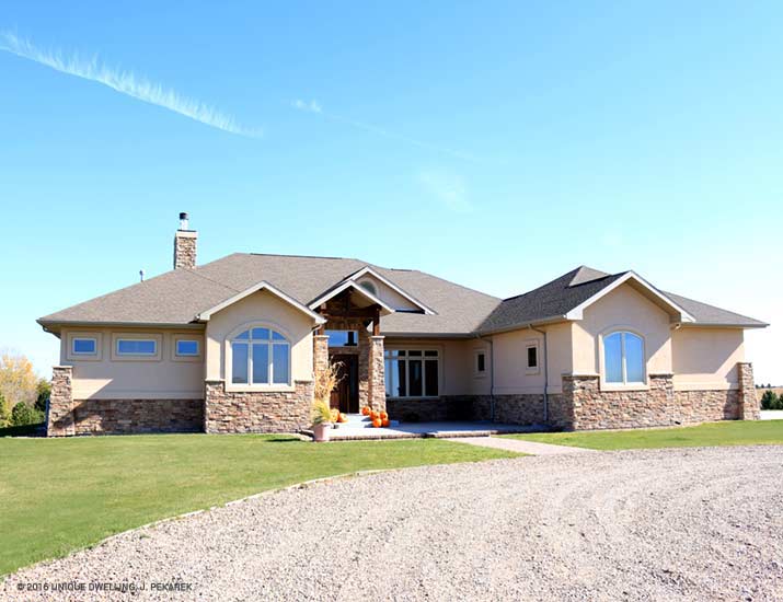 transitional ranch new construction home