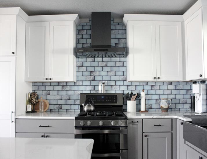 cherry cabinet kitchen with hardwood floor